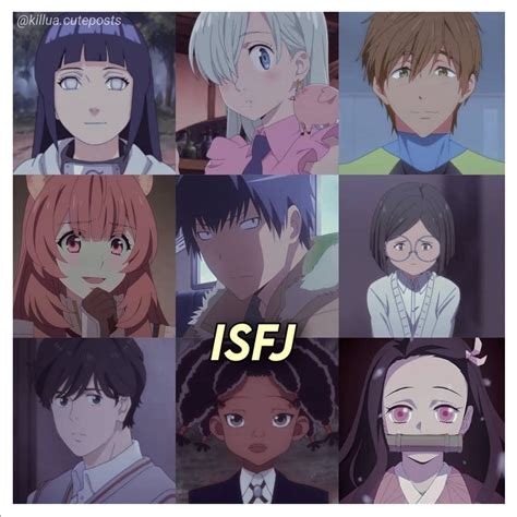 isfj anime characters|More.